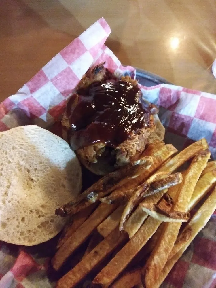 Pulled Pork Sandwich with Fresh Cut Fries